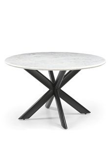 <b>White</b> <b>Marble</b> <b>Round</b> <b>Dining</b> <b>Table</b> Folding Lex <b>Table</b> - Product Image 4