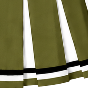 Jupe plissée vert olive pour femme, costume de danse sportive, uniforme de performance athlétique, vêtements personnalisés - Product Image 5