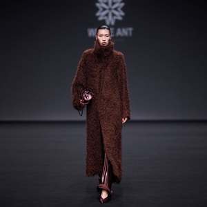 Abrigo de Invierno para Mujer, Elegante, Mezcla de Mohair CAMELA, Cuello Alto, Diseño ODM, de Vietnam, Gran Venta - Product Image 4