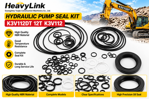 Kit de sellos para bomba hidráulica K3V112DT 12T K3V1112, juego de reparación de sellos de aceite para excavadora, piezas de junta NBR - Product Image 3