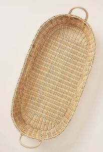 Upgrade <b>nursery</b> spaces with a chic rattan changing <b>basket</b> and matching rattan changing kid organizer in organic wicker texture - Product Image 3