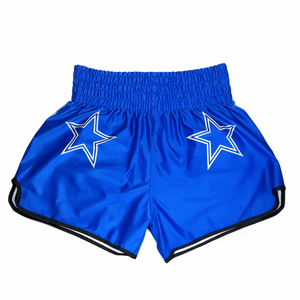 Pantalones Cortos de Boxeo Muay Thai Unisex Personalizados, 100% Poliéster, Transpirables, para Entrenamiento de MMA, con Logotipo Frontal - Product Image 4