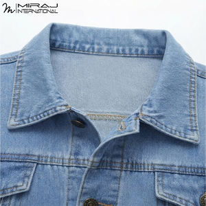 Highest Quality Denim <b>Jackets</b> Premium Quality Fully Customized Size Breathable Product Breathable Denim <b>Men's</b> Denim <b>Jackets</b> - Product Image 5