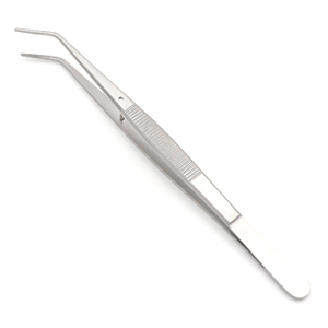 Pince de préparation chirurgicale 2 College Dressing Plier, 1 mm, pointe dentelée, 16 cm, en acier inoxydable chirurgical, instrument dentaire pour la manipulation et la pose de matériaux - Product Image 1