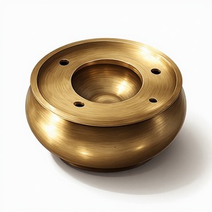 Porte-encens en métal de luxe au design minimaliste pour des espaces de méditation paisibles et un style d'intérieur contemporain - Product Image 1