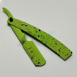 Rasoir de Barbier Pliant Haut de Gamme à Lame Courbe en Acier Inoxydable pour Rasage Lisse et Épilation – Couteau à Barbe - Product Image 3