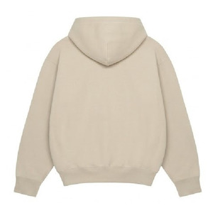 Hoodie oversize à épaules tombantes avec fermeture éclair imperméable, uni, en molleton français pour homme, de haute qualité, vente en gros - Product Image 6