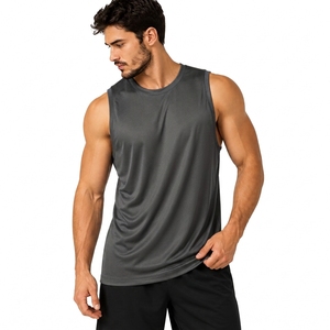 เสื้อกล้ามผู้ชายสำหรับฤดูร้อน รับผลิตแบบ OEM แบรนด์ส่วนตัว เสื้อผ้ากีฬาน้ำหนักเบาจากผู้ผลิต - Product Image 4