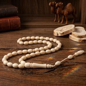 Handmade bone 33 beads Tasbih, Islamic Prayer Beads Misbaha Natural <b>Crafts</b> - Product Image 5