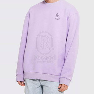 Sudadera de Manga Larga con Cuello Redondo, Transpirable, para Hombre, Talla Grande, Hecha de Algodón, Sudadera Básica al por Mayor para Hombre, Talla Grande - Product Image 2