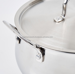 Olla de Acero Inoxidable Resistente con Asa y Tapa – Esencial para la Cocina del Hogar - Product Image 5