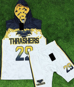 Custom 7v7 Fully Sublimated Flag Football Uniform Set New Design Flag Uniforms for Youth Breathable and Comfortable Uniforms - Product Image 2