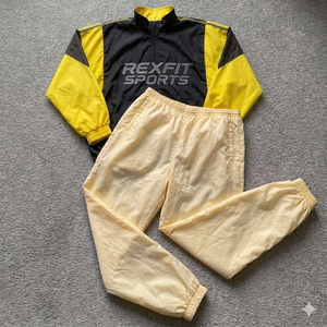 Rexfit Sports Breathable Nylon Mens Sports Windbreaker Set <b>Reflective</b> <b>Running</b> <b>Jacket</b> and Shorts - Product Image 4