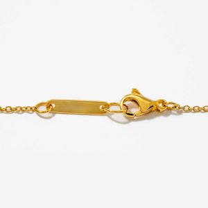 Collier pendentif en or jaune 14 carats minimaliste avec diamant de laboratoire de 0,54 ct en forme de feuille, chic et féminin, bijou raffiné, cadeau pour elle - Product Image 4