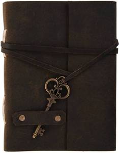 NEW ERA NEE-602 Vente en gros Journal en cuir vintage à couverture rigide avec fermoir, papier fait main à bords festonnés, reliure cousue au fil, 120 feuilles, cadeau - Product Image 1