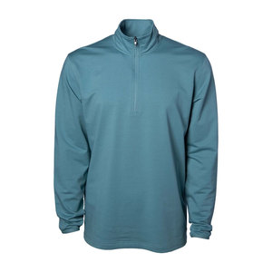 Men Knit Quarter Zip Pullover Warm Plain Black <b>Fleece</b> <b>Sweatshirt</b> Trendy Mock Neck Textured Quarter Zip Pullover <b>Sweatshirt</b> - Product Image 4