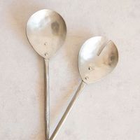 Ensemble de cuillères à salade universelles multifonctions en acier inoxydable pour servir des pâtes, du riz, des fruits et des légumes