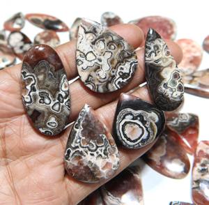 Rodocrosita Natural Cabujón, Piedra Preciosa de Formas Variadas, Increíble y Hermosa Rodocrosita Lisa Suelta, Proveedor Mayorista de Piedras Cabujón - Product Image 2