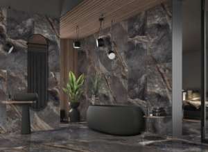 Carreaux de porcelaine haute brillance de qualité supérieure 800x1600 1200x1800 750x1500mm, conçus pour les intérieurs contemporains avec une réflexion lumineuse - Product Image 2