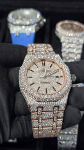 Reloj de Lujo con Diamantes, Estilo Hip Hop, Movimiento Automático, Edición Limitada, Moderno, Analógico, VVS1, Moissanita, Unisex, con Caja - Product Image 4