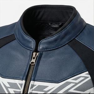 Blouson de moto stylé en cuir personnalisé pour la course, la protection et le tourisme, couleur sur mesure - Product Image 4