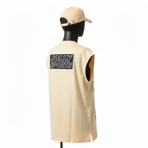 T-shirt sans manches en coton premium pour femme, avec motif graphique, respirant, appliqué, broderie, logo, chemises en coton sans manches pour femme - Product Image 5