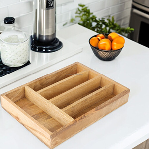 Food Serving Platter Wooden Tray <b>Square</b> With Curved <b>Edges</b> Plywood Outcome Hot Selling European Style Easy Hand Grip Kitchen Item - Product Image 2