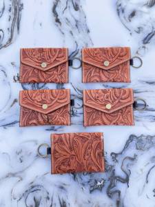 Porte-monnaie en cuir véritable, pochettes élégantes, sculpture artisanale, portefeuilles unisexes, pochette multi-usages, petits sacs - Product Image 4