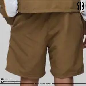 Pantalones Cortos Deportivos Rubabull Personalizados para Hombre, de Nailon Marrón, con Franja Lateral Bordada, para Atletismo, Running y Gimnasio, Venta al Por Mayor - Product Image 4