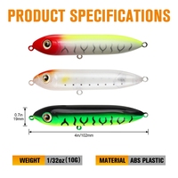 Vente en gros de leurres de pêche artificiels de haute qualité et attrayants, en matériau ABS, avec perles sonores, types Minnow, Crank et pour la pêche au poisson-chat en rivière