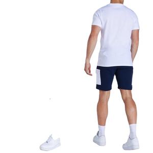 Nouveauté 2026 – Ensembles T-shirts et shorts confortables pour hommes, personnalisables en gros – Ensembles d'été pour hommes de haute qualité, couleur unie - Product Image 5