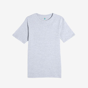 T-shirt à col roulé pour homme, coupe classique, léger, en mélange polyester/coton écologique, infroissable, à manches courtes - Product Image 2