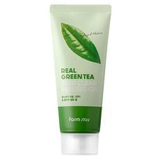 Farmstay Real Green Tea 100ml Gel Exfoliante Profundo Limpiador Herbal Facial 1 unidad Paquete con Descuento - Product Image 1