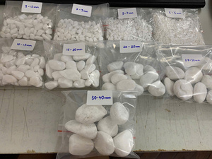 Galets Blancs Glacés Premium - Origine Vietnam Pierre Décorative de Haute Qualité - Product Image 4