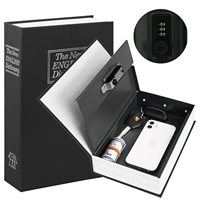 Coffre-fort secret portable antivol pour la maison, petit coffre-fort pour argent et objets de valeur avec serrure à clé