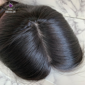 Grado 12A Virgen Peruano Remy Cabello Pegamento Menos Judío Kosher Seda Top Pelucas Estilo Bob Peluca de explosión corta Cabello humano - Product Image 3
