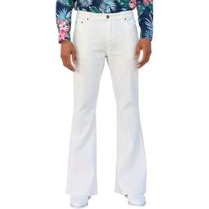 2025 <b>Men's</b> Retro 60s 70s Disco <b>Flared</b> Bell Bottom Denim <b>Jeans</b> Comfort Stretch Fit Stylish Vintage Design - Product Image 3