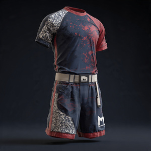 Tenue de combat MMA, combinaison de boxe par sublimation, combinaisons MMA pour hommes, 100% polyester, séchage rapide, légères, uniformes MMA - Product Image 4