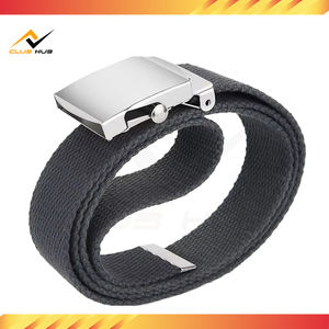 เข็มขัดผ้าฝ้ายคุณภาพดีทนทาน พร้อมหัวเข็มขัดเหล็ก ปรับได้ แข็งแรง ทนทาน เหมาะสำหรับผู้ชาย ผลิตในประเทศปากีสถาน - Product Image 6