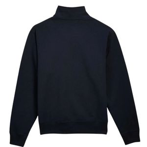เสื้อสเวตเชิ้ตผู้ชายแบบซิป ¼ ตัว คอวี พิมพ์ลายตามสั่ง สีกรมท่า ผ้าฟลีซพรีเมียม แขนยาว เสื้อลำลองสำหรับฤดูหนาว อุ่นสบาย สไตล์สตรีทแวร์ - Product Image 2