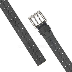 Ceinture en cuir véritable pour homme avec boucle automatique coulissante, ceinture de luxe à boucle automatique pour homme - Product Image 2