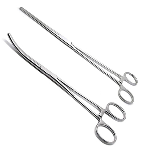 Pinces à artères courbées et droites en acier inoxydable de haute qualité AHI, hémostatiques, à verrouillage manuel, réutilisables, pour chirurgie générale - Product Image 1