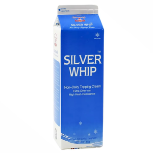 Crème de garniture non laitière HALAL Silverwhip, étiquette privée personnalisée, vente en gros pour boulangeries et desserts, café, thé au lait, 1KG - Product Image 1