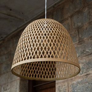 Artisan Crafted Bamboo Pendant <b>Light</b> for Bedroom <b>Dining</b> Area and Boutique Commercial Spaces - Product Image 1