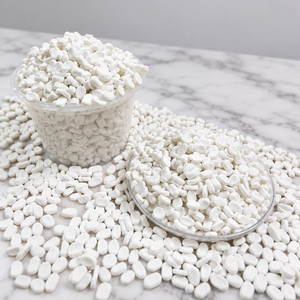 Mejor Precio, Superventas: Carbonato de Calcio en Gránulos (Masterbatch) en Formato Blanco Natural, Materia Prima para Bidones - Product Image 1