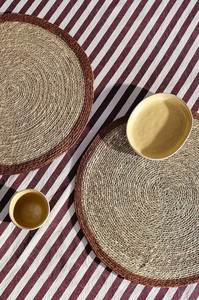 Set de table artisanal en jonc de mer naturel |   Set de table tressé écologique résistant à la chaleur minimaliste |   Décoration de table à manger durable - Product Image 6