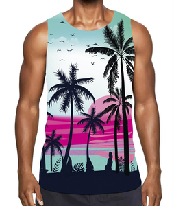 Sublimation Men Tank Top High Quality Printed Fitness Vest Lightweight Performance Sports Wear - Product Image 1