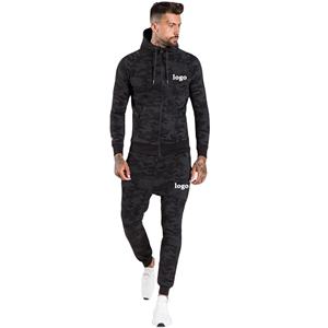 Ensemble de survêtement sport personnalisé deux pièces, survêtement décontracté, survêtement grande taille pour hommes, ensembles pour l'extérieur, survêtement à fermeture éclair - Product Image 1