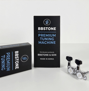 Afinadores de guitarra con bloqueo BBSTONE, fabricados en Corea, 6 en línea, relación de engranajes 20:1, estilo vintage dorado - Product Image 6