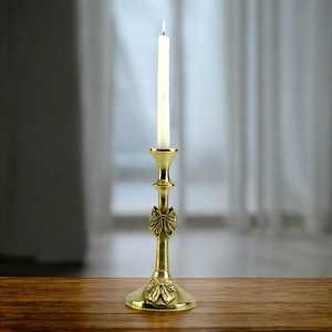 Luster Aluminum Handmade Eco-Friendly Durable Candlestick <b>Holder</b> with <b>Bow</b> Design for Religious Activities - Product Image 3